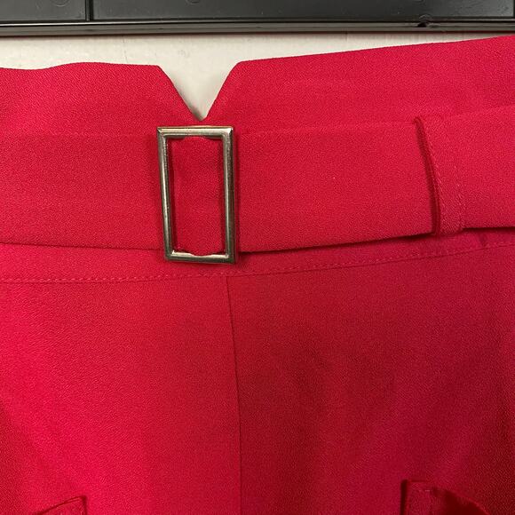 Torrid Pink Peacock Pull On Wide Leg Studio Crepe Short Size 14 - Picture 8 of 10